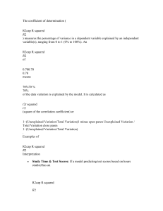 Understanding R-squared: Coefficient of Determination