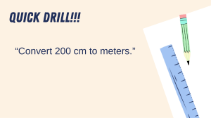 Grade 4 Math: Unit Conversion Quick Drill