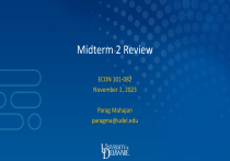 ECON 101 Midterm 2 Review: Comparative Advantage, Taxes, Externalities
