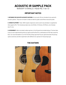 Acoustic IR Sample Pack User Guide