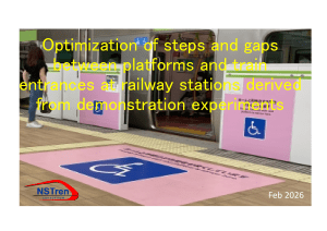 Railway Platform Step and Gap Optimization Research