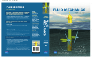 Fluid Mechanics Fifth Edition Textbook by Douglas et al.