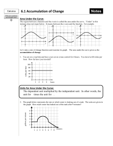 Calculus Notes: Accumulation of Change