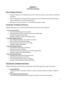 Philippine Folk Dance: An Educational Overview