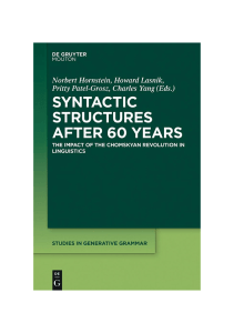 Syntactic Structures After 60 Years: Chomskyan Revolution in Linguistics
