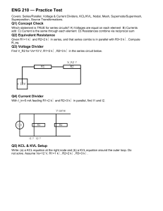 ENG 210 Practice Test: Circuit Analysis Questions
