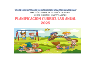 Planificaci&oacute;n Curricular Anual 2025 Educaci&oacute;n Inicial Per&uacute;