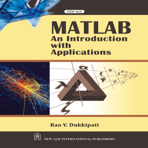MATLAB An Introduction with Applications Textbook