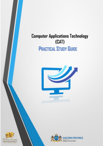 Computer Applications Technology Practical Study Guide