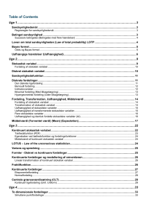 Matematisk Statistik L&aelig;rebog