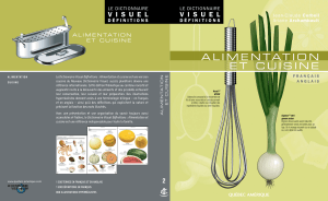 Dictionnaire visuel : termes alimentaires et de cuisine (fran&ccedil;ais-anglais)