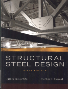 Structural Steel Design Textbook by McCormac & Csernak