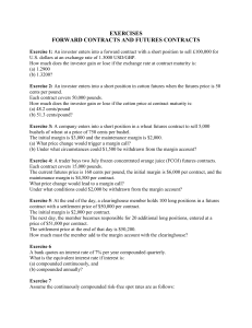 Exercises on Forward and Futures Contracts