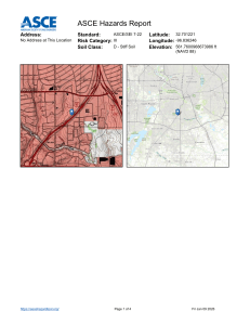 ASCE Seismic Hazard Report - ASCE/SEI 7-22