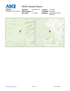 ASCE Seismic Hazard Report - ASCE/SEI 7-22