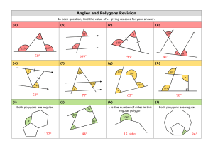 Angles and Polygons Revision Worksheet
