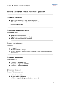 How to Answer 8-Mark Discuss Questions in IAL Business