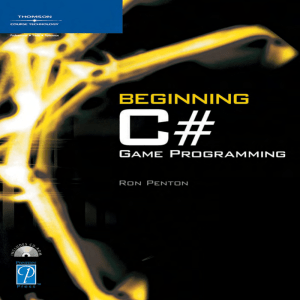 Beginning C# Game Programming Textbook