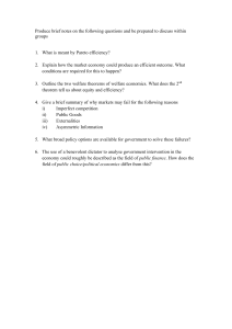Welfare Economics Study Questions