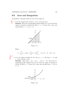 Integral Calculus Exercises: Area and Integration Problems
