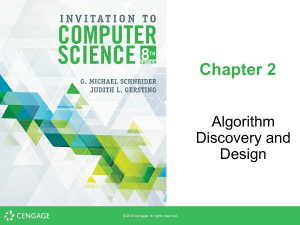 Chapter 2: Algorithm Discovery and Design