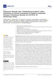 Metabolism-Guided Lattice Irradiation for Palliative Cancer Therapy