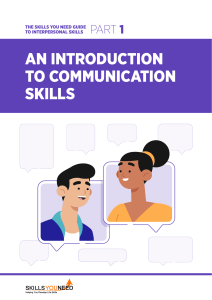 An Introduction to Communication Skills Guide