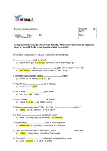 B2 English Exam: Multiple Choice Questions for Access Teleformaci&oacute;n
