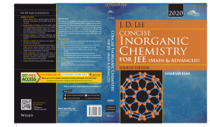 Concise Inorganic Chemistry for JEE (Main & Advanced) - 4th Ed.