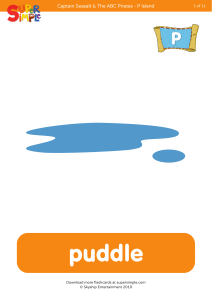 Captain Seasalt ABC Pirates P Island Flashcards