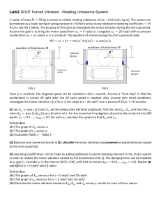 Lab2 SDOF Forced Vibration - Rotating Unbalance System