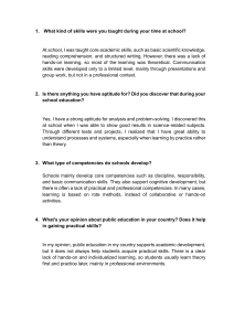 School Education & Skills: Q&A on Learning Competencies