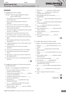English File Intermediate End-of-Course Test B