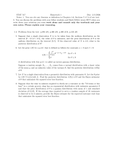 STAT 517 Homework 1: Bayesian Statistics Problems