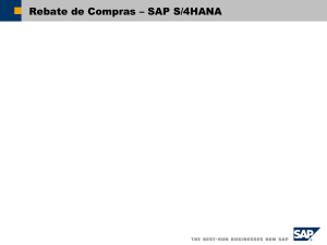 Gu&iacute;a del Proceso de Rebate de Compras en SAP S/4HANA