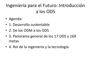 Ingenier&iacute;a para el Futuro: Introducci&oacute;n a los ODS