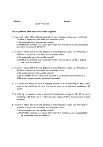 SPH 4U Banked Curve Physics Problems