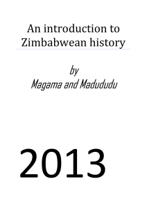 An Introduction to Zimbabwean History Textbook