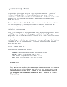 My Experience with SQL Databases