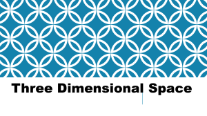Three Dimensional Space: 3D Coordinate System & Distance Formula