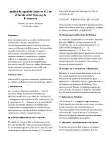 An&aacute;lisis Integral de Circuitos RLC