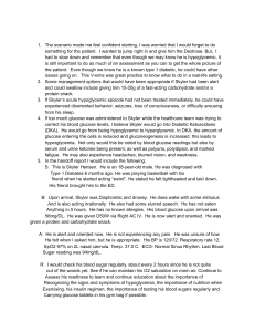 Hypoglycemia Case Study: Skyler's Management & Handoff