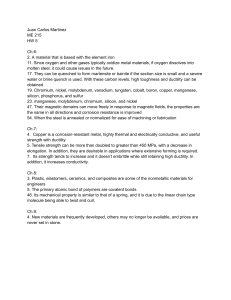 ME 215 HW 5 Materials Science Answers