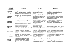 Forms of Community Engagement: Definitions & Examples