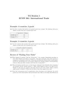 ECON 361 International Trade TA Session 1