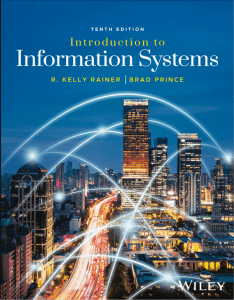Introduction to Information Systems 10th Edition Textbook