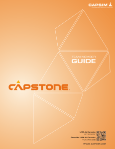 Capsim Capstone Team Member Guide
