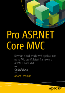 Pro ASP.NET Core MVC Sixth Edition Book