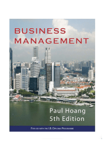 IB Business Management Textbook 5th Edition
