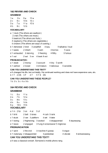 English Language Workbook: Revise and Check Exercises